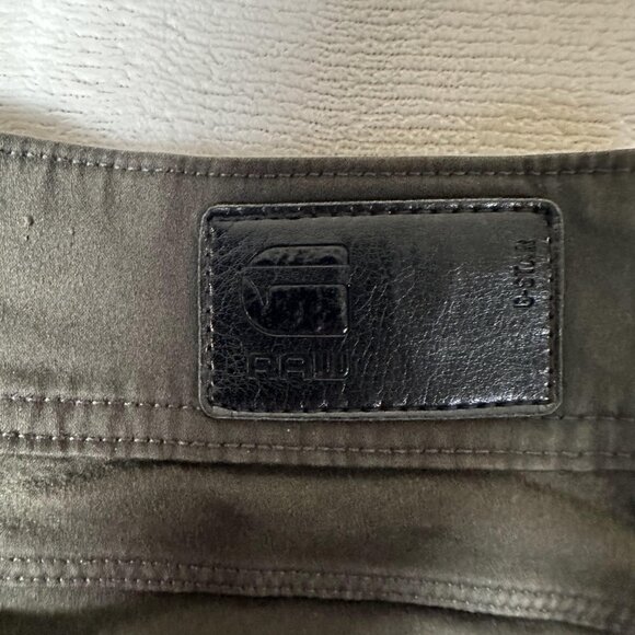 G Star Raw Jeans Women Size W25 L32 Olive Green Skinny 100% Cotton 5-Pockets GUC - Picture 12 of 12